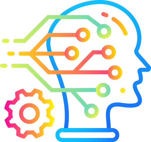 AI and blockchain technology interconnected for secure data management.