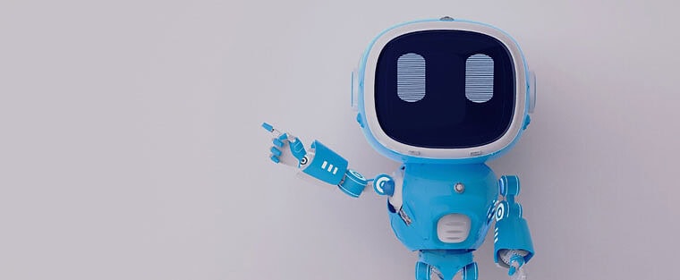 AI robot with Softinator TechLabs logo, symbolizing innovation in AI and ML solutions for social goo.