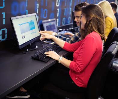 Team of AI and ML developers working on digital learning solutions at Softinator TechLabs.