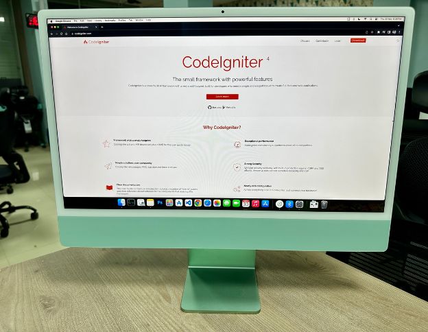 Computer screen displaying CodeIgnitor development platform for AI and ML projects.