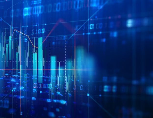 Digital graph showing minification and bundling process in software development.