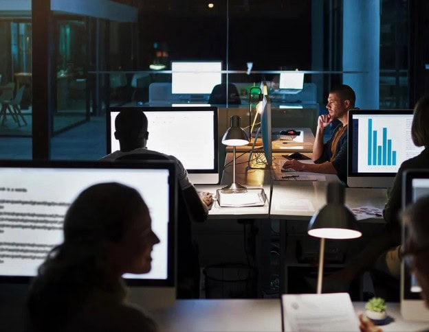 AI and ML training session at Softinator TechLabs office.