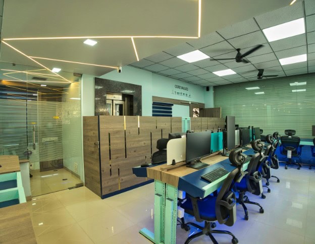 Art office setup for IT infrastructure support and technology development.