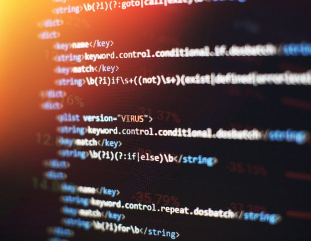 Computer screen displaying code related to storage virtualization technology.