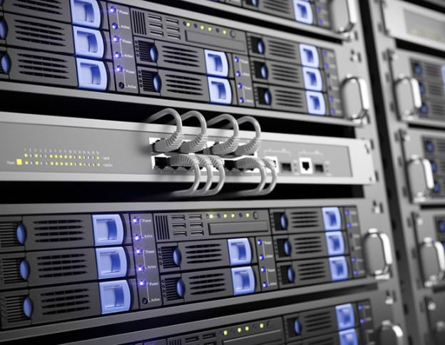 Data center switches and routers for routing and switching.