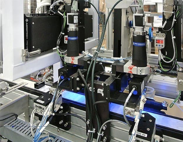 Powered computer vision systems for industrial automation and quality control.